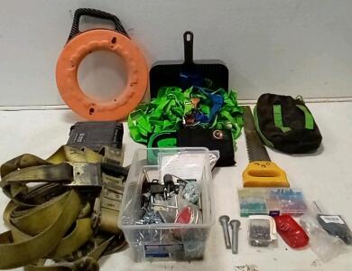 Pelican 1120 Case. Drain Snake. Heavy Duty Tow Strap. Tie Downs. Box Of Vehicle Fuses. +More.