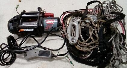 Warn RT 15 ATV Winch. (Unable To Test.) + Accessories.
