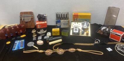 Brownie Starflex Outlet Camera Kit / McGill Speed Change Counter / Belts / Lighters / Trunk and so Much More