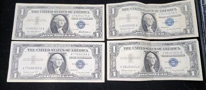 (1) 1957 Series Silver Certificate One Dollar Note (1) 1957-A Series Silver Certificate One Dollar Note (2) 1957-B Series Silver Certificate One Dollar Note