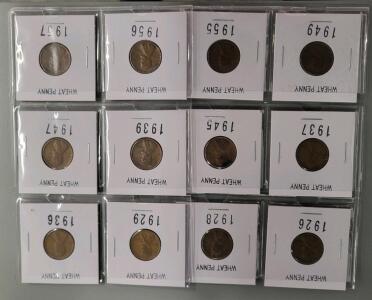 (2) Set of 6 Wheat Pennies
