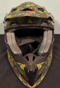 GLX DOT Certified Motorcycle Helmet Size L 20.5-21.5&rdquo;
