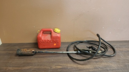 Propane Torch Attachment & 1-Gallon Gas Can