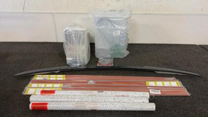 (3) MelunMer Peel and Stick Wallpaper, 6774 Model, Speckled (1) 4pc Clean Storage Containers & More