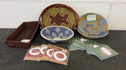 Full Circle & Gahaya Links Handmade Basket Collection, Authentic Rwandan Craft