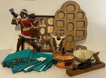 Vintage Home Decor Including Wall Decor, Curtains Set, Dishes & More