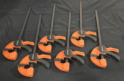 (6) Neocraft Quick Release Ratchet Bar Clamps- 18"
