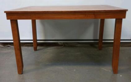 Wood Table Length=36" Width=48" Height=29"