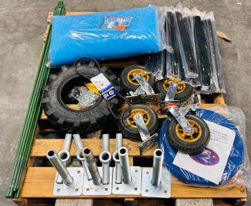 Utility Cart Parts and Accessories, 4.80/4.00-8 Tire, Made in China, Hardware, Swivel Seat, Classic Blue Aquarium Filter Pad and More