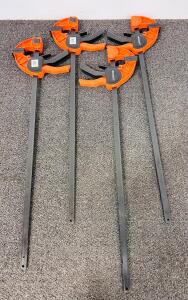 (4) Neocraft Quick Release Ratchet Bar Clamps For Woodworking