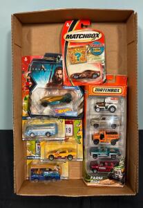 Matchbox Hot Wheels Car Lot Including Chevrolet Corvette (3) 50th Birthday Cars Aqua Man Themed Car And More