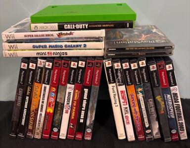 Video Games For PS2 Xbox 360 And Wii Including Call Of Duty Super Smash Bros Need For Speed And More