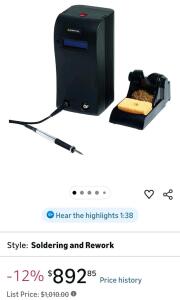 Metcal MX-5210 Soldering and Rework System With 1 Hand-Pieces Black