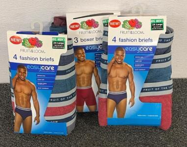 Brand New Products!! (3) Fruit Of The Looms Fashion Briefs