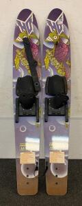 HO Sports Hot Shot Jr. Water Skis, Junior Size, Cartoon Turtle Design