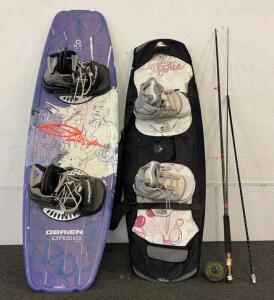 O'Brien Oasis Wakeboard with Bindings and Berkley GF 40-8' Fly Rod