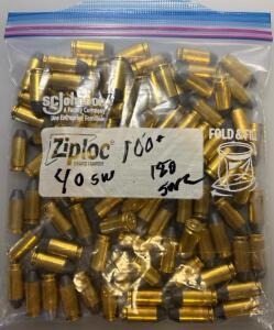 Speer .40 S&W Pistol Ammunition, 180 Grain TMJ, Approx. 100 Rounds