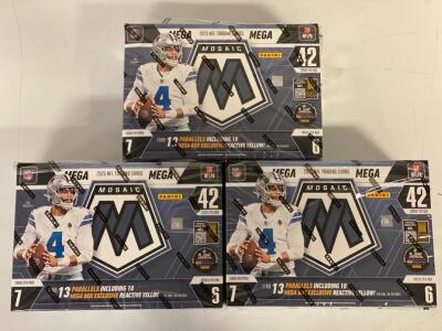 (3) Boxes Of Mosaic Panini NFL Trading Cards