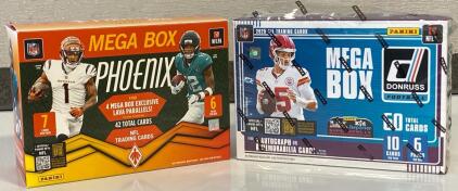 (2) Mega Box 2025 Panini NFL Trading Cards
