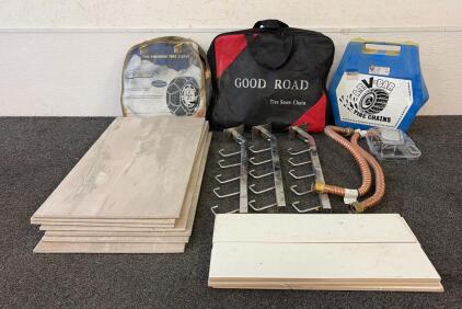 V-Bar and Good Road Tire Snow Chains, Boards, Flexible Copper Pipe