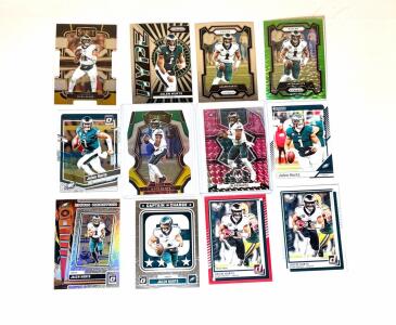 Jalen Hurts Trading Card Collection, Panini Prizm, Select, Mosaic, Eagles
