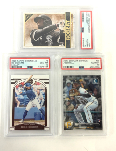 2017 Bowman Chrome Josh Bell PSA 10, 2020 Panini Chronicles Bo Bichette PSA 10