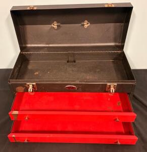 Vintage Peterbuilt Toolbox 20&rdquo;x9&rdquo; With Two Drawers