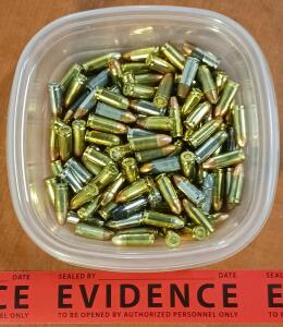 Assorted Loose 9mm Ammunition (Approx. 100 Rounds)
