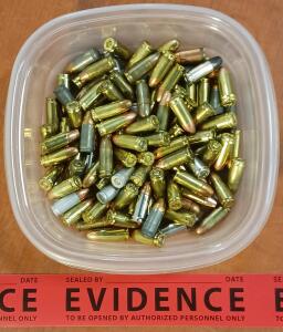 Assorted Loose 9mm Ammunition (Approx. 100 Rounds)