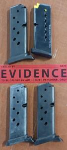 (4) Assorted 9mm Pistol Magazines