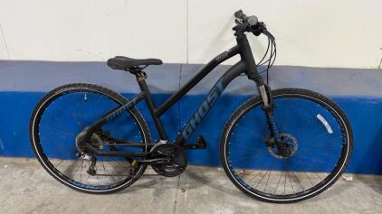 700c Ghost Square Cross Bike (Black And Blue)