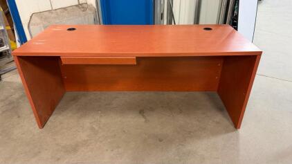 Wood Office Desk -71&rdquo;Lx30&rdquo;Wx30&rdquo;H