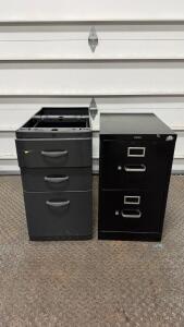 (2) Metal Filing Cabinet -15&rdquo;Lx29&rdquo;Wx27&rdquo;H