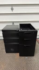 (2) Metal Filing Cabinet -15&rdquo;Lx29&rdquo;Wx27&rdquo;H