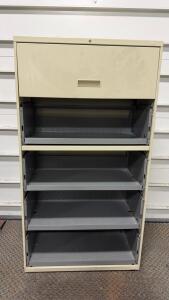 5-Drawer Metal Filing Cabinet -36&rdquo;Lx19&rdquo;Wx67&rdquo;H