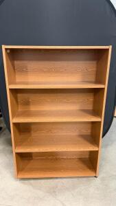 4-Shelf Wood Bookshelf -36&rdquo;Lx13&rdquo;Wx54&rdquo;H