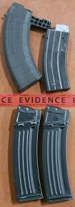 (3) Assorted Rifle Magazines & (1) BB-Gun Rifle Magazine