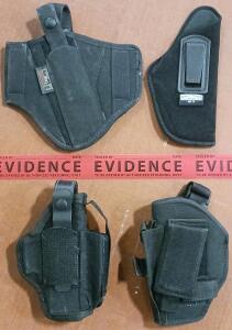 (4) Assorted Fabric Pistol Holsters
