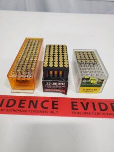 Remington .22 Long Rifle, .22 Win Mag Ammunition, 100 Rounds per Box