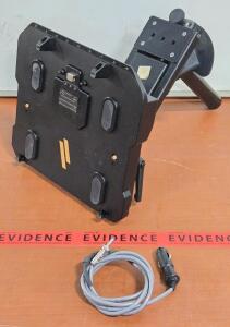 Havis DS-Dell-414 Docking Station for Dell Rugged Laptop Mounted on Havis C-HDM-305 Stand