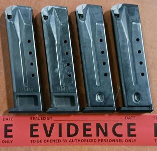 (4) 9mm Pistol Magazines