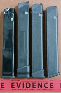 (4) +30-Round 9mm Magazines: SGM Tactical, Pearce Grip, ProMag