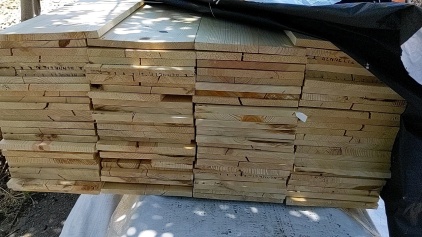 (98) 1x12 Pond Pine #4 S4S Dry 8'