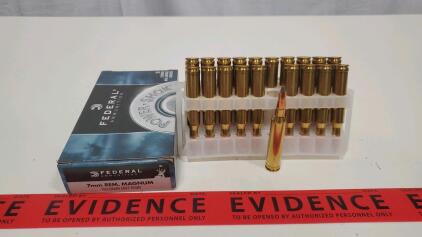 Federal Power-Shok 7mm Rem Mag 150 Grain Soft Point Rifle Ammo, 20 Rounds