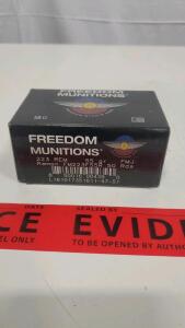 Freedom Munitions .223 Rem 55 Gr FMJ, 50 Rounds