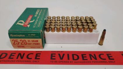 Remington Hi-Speed .25-20 Winchester, 86 Grain, Soft Point, 50 Rounds