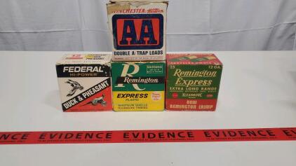 12 Gauge Shotgun Shells, Remington Express, Federal Hi-Power, Winchester AA