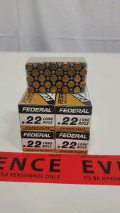 Federal Power-Flite .22 LR Ammunition, 50 Rounds, 40 Grain LRN