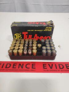 Tula Ammo .45 Auto 230 Grains Steel Case Ammunition, 50 Cartridges