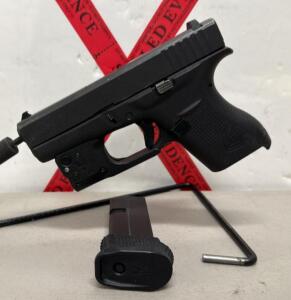 Glock 42 .380 Auto Pistol with Viridian R5 ECR Laser Sight